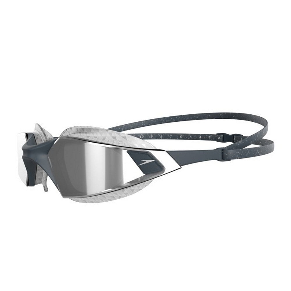 Silver - Side - Speedo Aquapulse Pro Mirrored Swimming Goggles