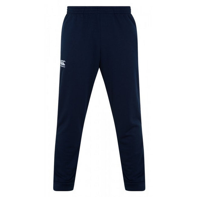 Navy - Front - Canterbury Unisex Adult Stretch Tapered Tracksuit Bottoms