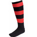 Black-Scarlet Red - Front - Carta Sport Mens Euro Socks