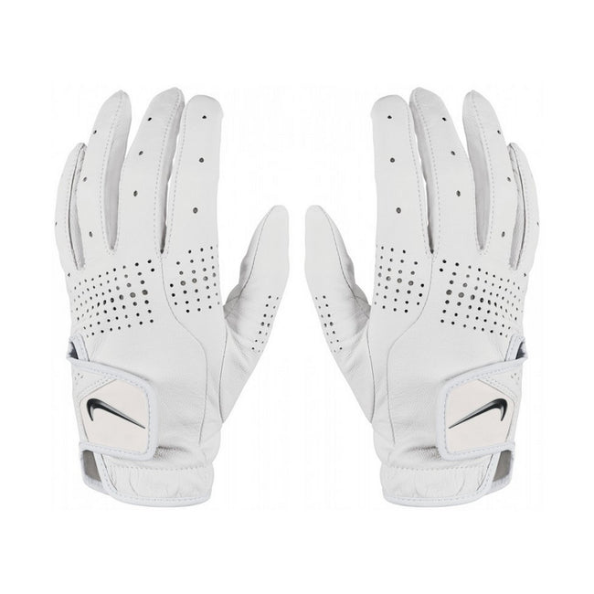 White-Black - Back - Nike Womens-Ladies Tour Classic III Leather 2020 Right Hand Golf Glove