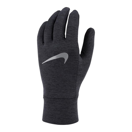 Black-Silver Marl - Front - Nike Mens Fleece Running Gloves