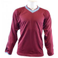 Maroon-Sky Blue - Front - Carta Sport Unisex Adult Jersey Football Shirt