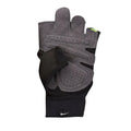 Black-White-Grey - Back - Nike Mens Ultimate Heavyweight Fitness Fingerless Gloves