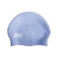 Light Blue - Side - Zoggs Womens-Ladies Silicone Swim Cap
