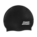 Black - Front - Zoggs Womens-Ladies Silicone Swim Cap
