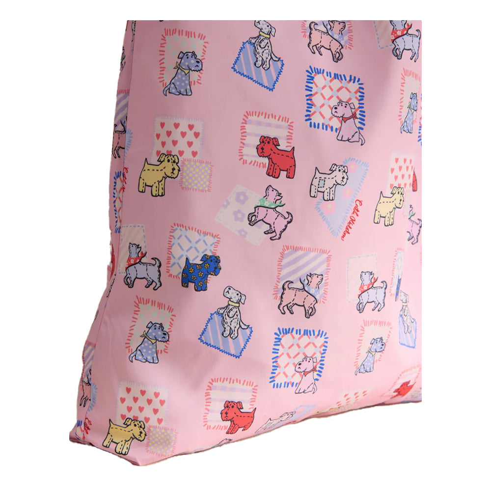 Pink - Side - Cath Kidston Dogs Foldable Tote Bag Set