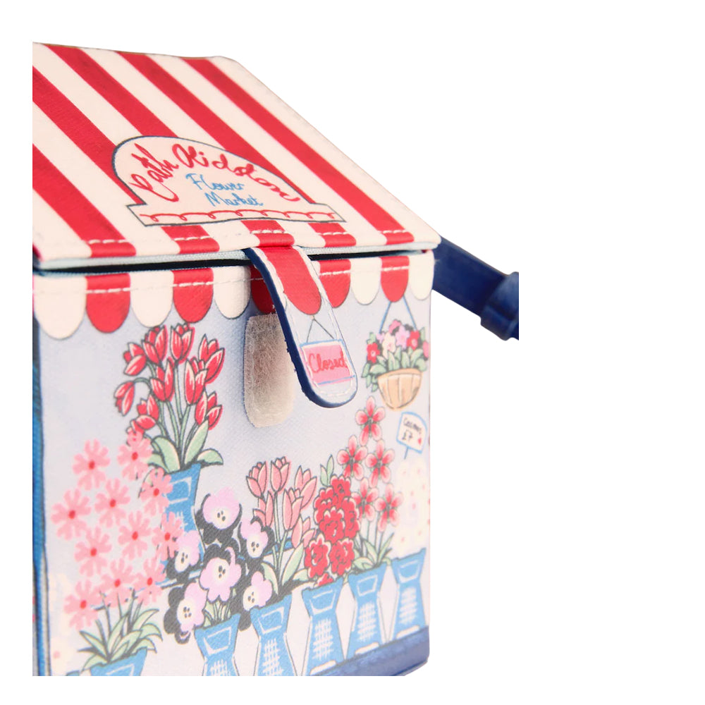 Blue - Side - Cath Kidston Womens-Ladies Flower Market Crossbody Bag