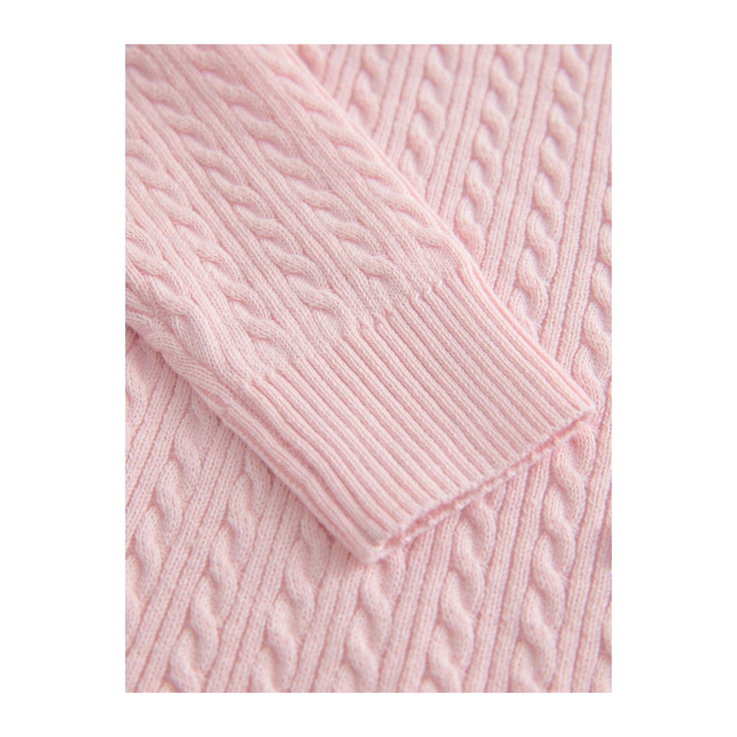Pink - Lifestyle - Clarks Girls Bow Knitted Frill Hem Cardigan