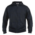 Black - Front - D555 Mens Rockford Kingsize Cantor Zip Through Hooded Sweatshirt