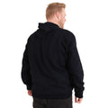 Black - Back - D555 Mens Rockford Kingsize Cantor Zip Through Hooded Sweatshirt