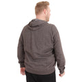 Grey - Back - D555 Mens Rockford Kingsize Cantor Zip Through Hooded Sweatshirt
