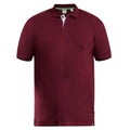 Maroon - Front - Duke Mens D555 Grant Pique Kingsize Polo Shirt