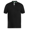 Black - Front - D555 Mens Grant Kingsize Pique Polo Shirt