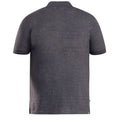 Charcoal - Back - D555 Mens Grant Kingsize Pique Polo Shirt