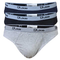 Black-Grey-Navy - Front - Duke Mens D555 London Kingsize Briefs (Pack of 3)
