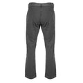 Charcoal - Back - D555 London Mens Canary Bedford Cord Trousers With Belt