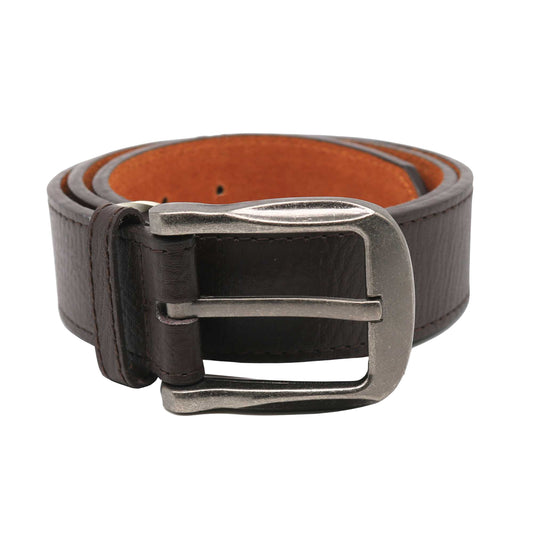 Brown - Front - Duke Mens D555 Harrison Bonded Leather Waist Belt