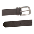 Brown - Side - Duke Mens D555 Harrison Bonded Leather Waist Belt