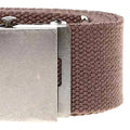 Brown - Back - Duke Mens D555 Edward Webbing Waist Belt