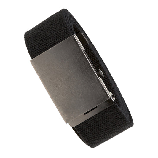 Black - Front - Duke Mens D555 Edward Webbing Waist Belt