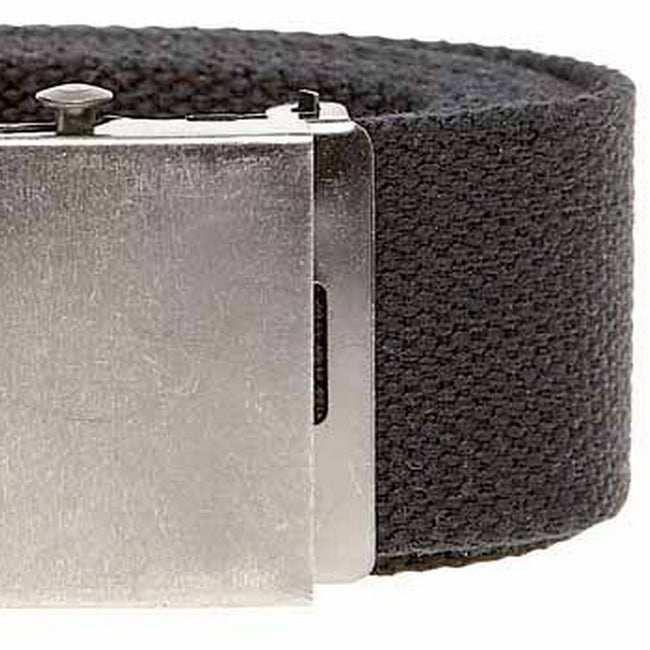 Black - Back - Duke Mens D555 Edward Webbing Waist Belt