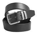 Black - Front - Duke D555 Noah Bonded Leather Waist Belt