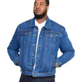 Stonewash - Side - Duke Mens D555 London Trucker Western Denim Kingsize Jacket