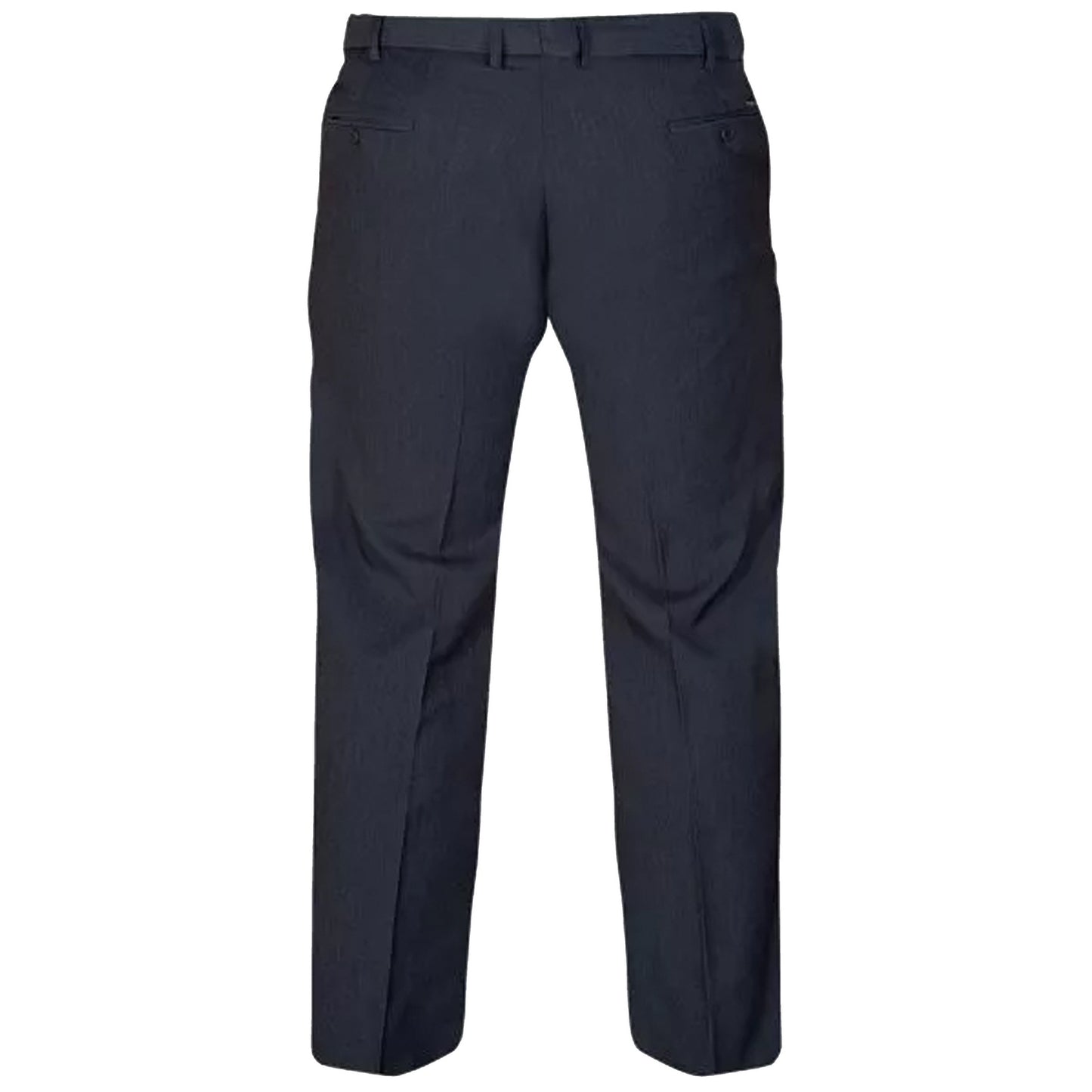 Navy - Back - Duke Mens D555 Supreme Stretch Kingsize Trousers