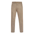 Stone - Front - D555 Mens Kingsize Basilio Full Elastic Waist Rugby Trousers
