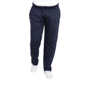 Navy - Side - Duke Mens D555 Albert Rockford Open Hem Kingsize Jogging Bottoms