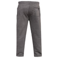 Grey - Back - Duke Mens D555 Albert Rockford Open Hem Kingsize Jogging Bottoms