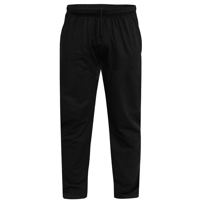 Black - Lifestyle - Duke Mens D555 Rory Fleece Lightweight Kingsize Jogging Bottoms