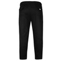 Black - Back - Duke Mens D555 Rory Fleece Lightweight Kingsize Jogging Bottoms