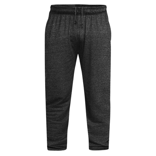 Grey - Front - Duke Mens D555 Rory Fleece Lightweight Kingsize Jogging Bottoms