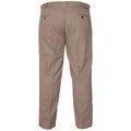 Stone - Back - D555 Mens Kingsize Bruno Stretch Chino Trousers