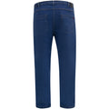 Blue - Back - Duke Mens D555 London Bailey Elasticated Waist Kingsize Jeans