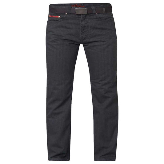 Charcoal - Front - Duke Mens D555 London Canary Bedford Cord Kingsize Trousers