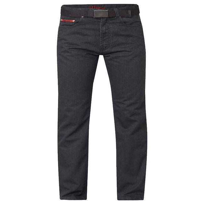 Charcoal - Front - Duke Mens D555 London Canary Bedford Cord Kingsize Trousers