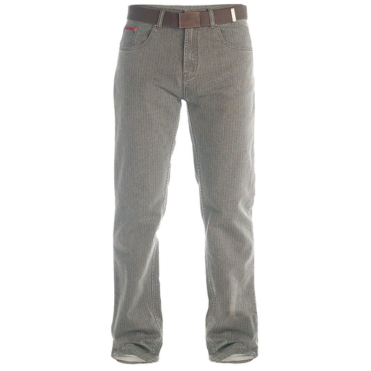 Brown - Front - Duke Mens D555 London Brian Bedford Cord Kingsize Trousers