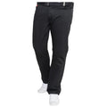 Black - Side - Duke Mens D555 London Mario Bedford Cord Kingsize Trousers