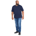 Navy - Back - Duke Mens D555 Signature Cotton Kingsize T-Shirt