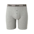 Black-Grey-Navy - Back - D555 London Mens Driver Kingsize Cotton Boxer Shorts (Pack Of 3)