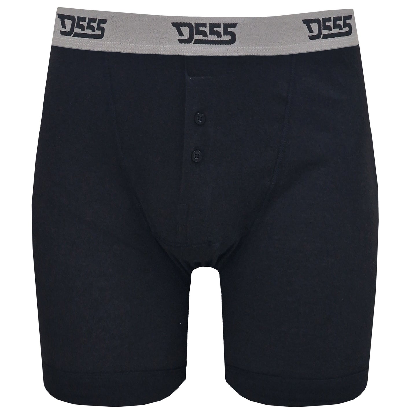 Black-Grey-Navy - Lifestyle - Duke Mens D555 London Driver Kingsize Boxer Shorts (Pack Of 3)