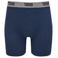 Black-Grey-Navy - Back - Duke Mens D555 London Driver Kingsize Boxer Shorts (Pack Of 3)