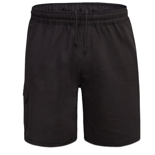 Black - Front - Duke Mens D555 John Cotton Lightweight Kingsize Cargo Shorts