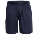 Navy - Front - Duke Mens D555 John Cotton Lightweight Kingsize Cargo Shorts