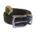 Black - Front - Duke Mens D555 Joseph Bonded Leather Metal Tip Waist Belt