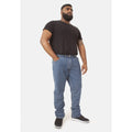 Stonewash - Side - D555 Mens Rockford Carlos Kingsize Stretch Jeans