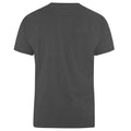 Charcoal Melange - Side - D555 Mens Flyers-2 Crew Neck T-Shirt
