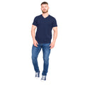 Navy - Side - Duke Mens D555 Signature T-Shirt